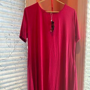 Pink tshirt dress